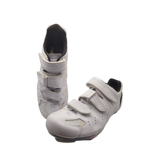 Serfas Cycling Shoes Women White/Blk Trim Coolflow PTF Sz 38/ 7.5US - Picture 10 of 12